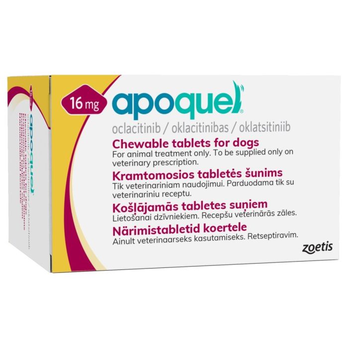 Zoetis Apoquel 16mg Chewable 10tabs LaRos