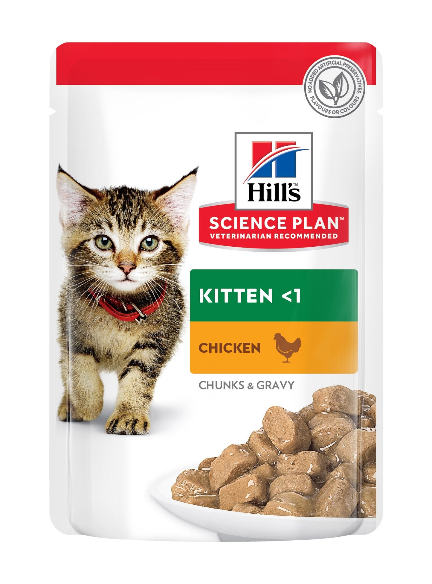 Hills Cat SP Kitten Wet Chunks & Gravy Chicken 85gr