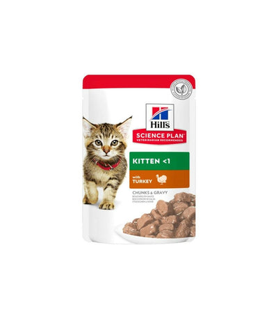 Hills Cat SP Kitten Wet Chunks & Gravy Turkey 85gr