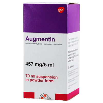 GSK Augmentin Duo 457mg/5ml Powder For Suspension 70ml