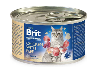 Brit Cat Nature Wet Chicken&Beef 200gr