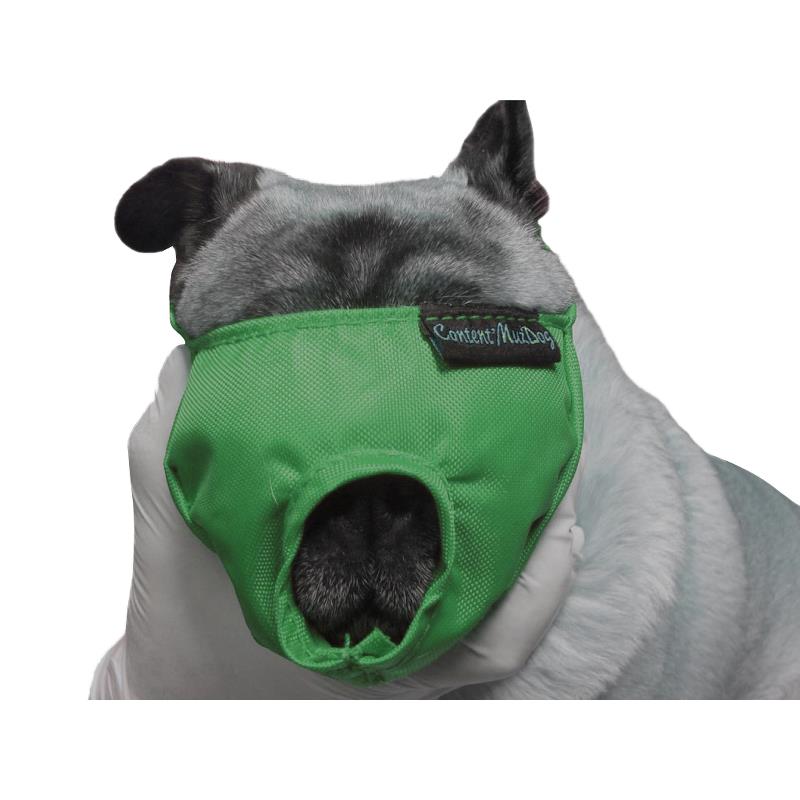 Kruuse Buster Dog Nylon Muzzle Brachycephalic Large Green