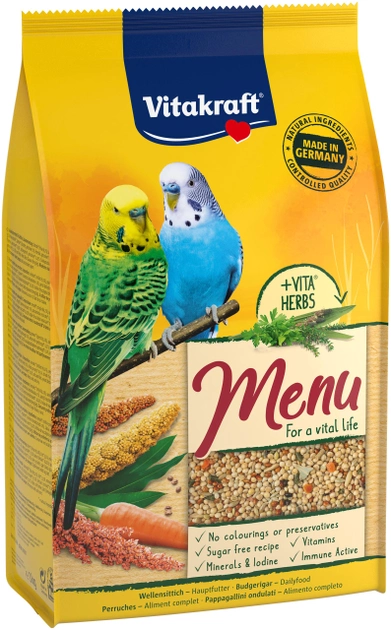 Vitakraft Budgie Menu 1kg