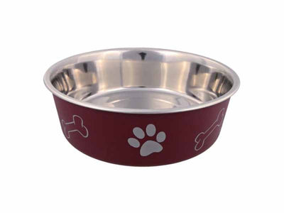 Trixie Stainless Steel Bowl With Plastic Coating 1.5l 21cm