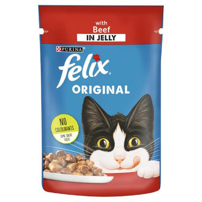 Purina Felix Original Beef In Jelly 100g