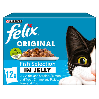 Purina Felix Original Fish Selection In Jelly 12x100g