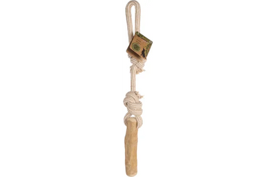 Flamingo Dog Toy Wood Java Stick + Pull Rope M