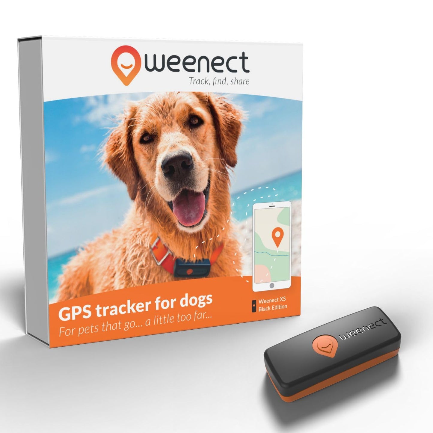 Weenect GPS Tracker For Dog XS Black