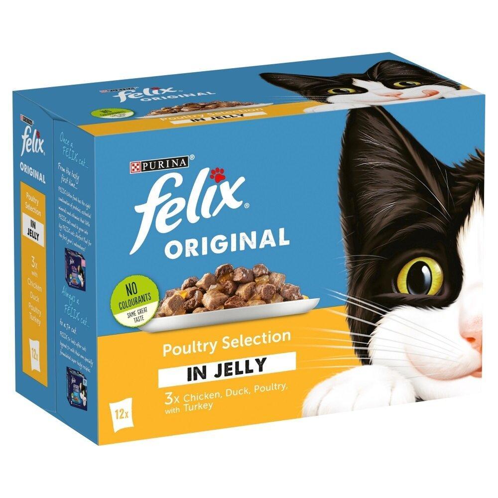 Purina Felix Original Poultry Selection In Jelly 12x100g