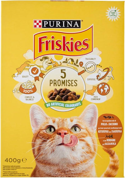 Purina Friskies Cat Chicken&Turkey&Veg 400g