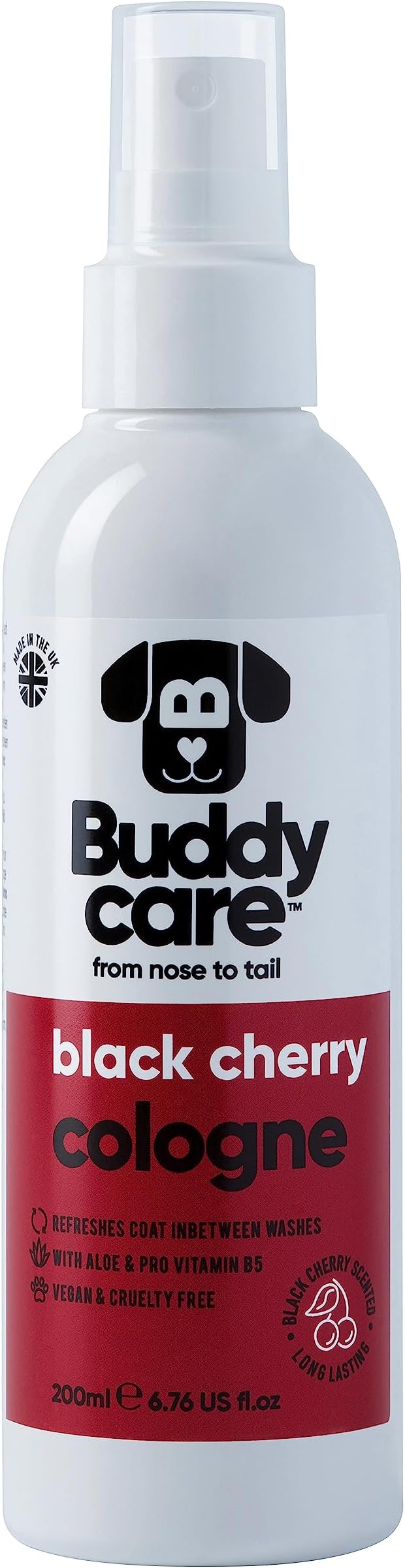 Buddy Care Cologne Dog Body Spray Black Cherry 200ml