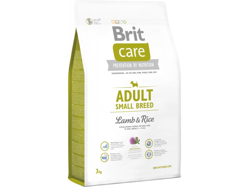 Brit Dog Care Adult Small Lamb 3Kg