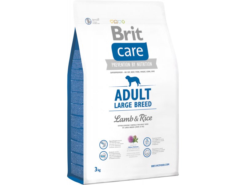 Brit Dog Care Adult Large Lamb 3Kg