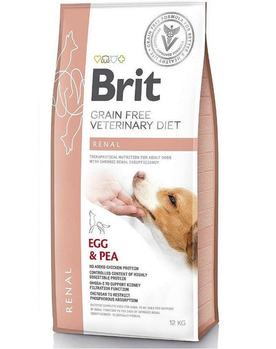 Brit Dog VD Renal Egg & Pea Dry 12Kg