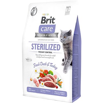 Brit Cat Care Sterilized Weight Control Fresh Duck&Turkey 2Kg