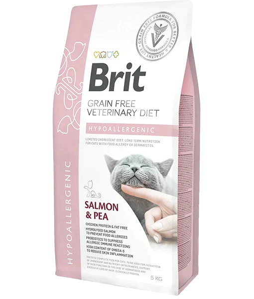 Brit Cat VD Hypoallergenic Salmon & Pea Dry 2Kg