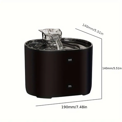 2.2L Dual Mode Automatic Pet Water Fountain, USB Charging