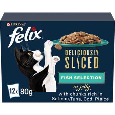 Purina Felix Deliciously Sliced Fish Selection 12x80g