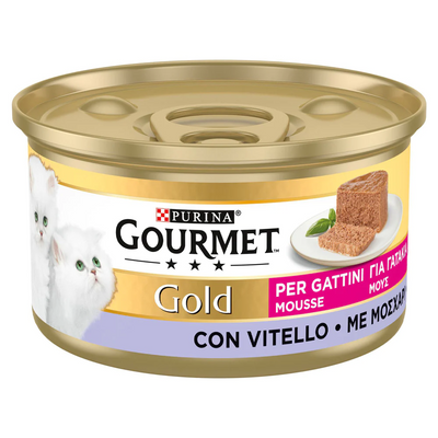 Purina Cat Gourmet Gold Kitten Mousse Veal 85gr