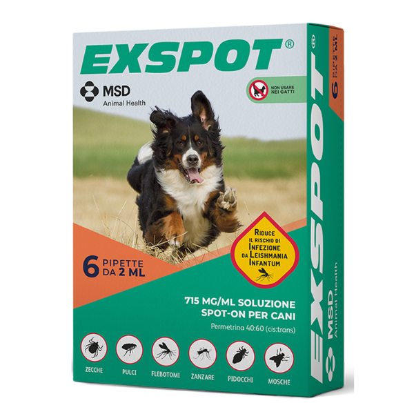 MSD Dog Exspot 2ml x 6pipettes