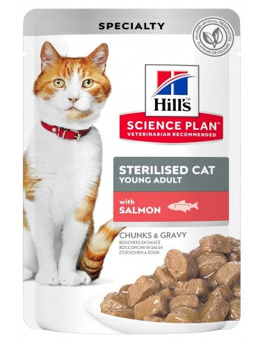 Hills Cat SP Sterilised Wet Salmon 85gr