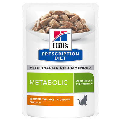 Hills Cat PD Metabolic Wet Chunks & Gravy Chicken 85gr