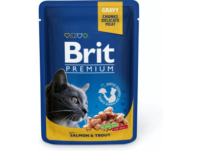 Brit Cat Premium Salmon and Trout 100gr