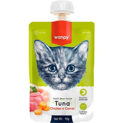 Wanpy Cat Tasty Paste Tuna & Carrot 90g