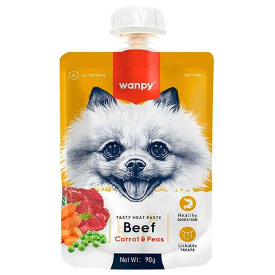 Wanpy Dog Tasty Paste Beef Carrot & Pea 90g