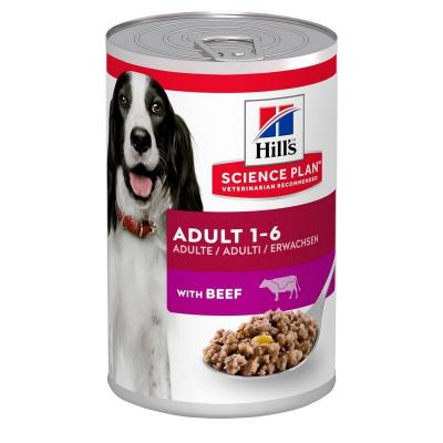 Hills Dog SP Adult 1-6 Wet Beef 370gr