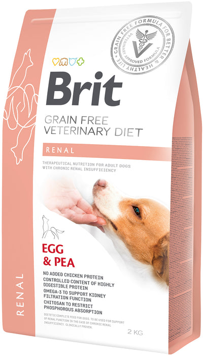 Brit Dog VD Renal Egg & Pea Dry 2Kg