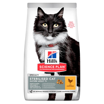 Hills Cat SP Sterilized Mature 7+  Dry Chicken 1.5Kg