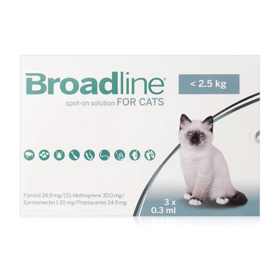 Boehringer Cat Broadline < 2.5kg 3x0.3ml